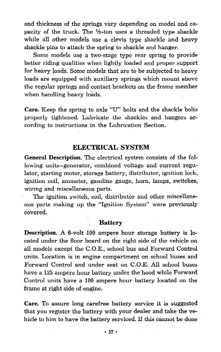 1951 Chevrolet Trucks Operators Manual Page 48